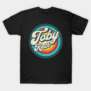 name toby in color circle T-Shirt